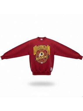 Nutmeg Mills Mens Red Washington Redskins Crewneck Sweatshirt Size M